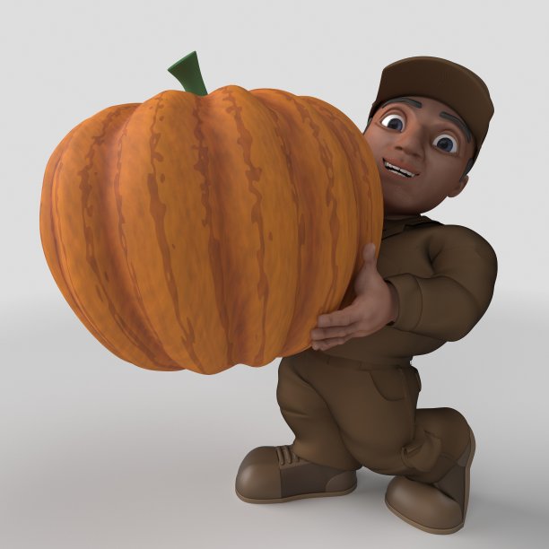 3D卡通送货司机图片下载