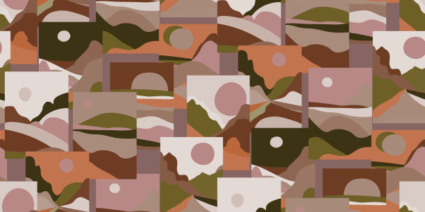 抽象色彩极简的景观构成图片下载