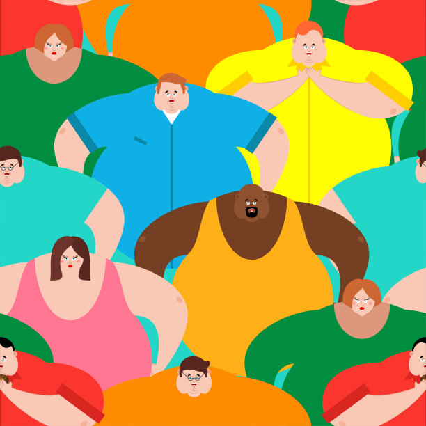 胖子的模式是无缝的。胖人的背景图片下载