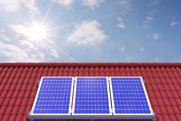 屋顶太阳能板图片下载