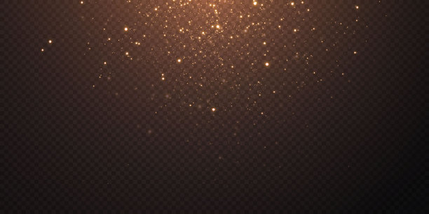 圣诞金色的彩纸星星飘落图片下载