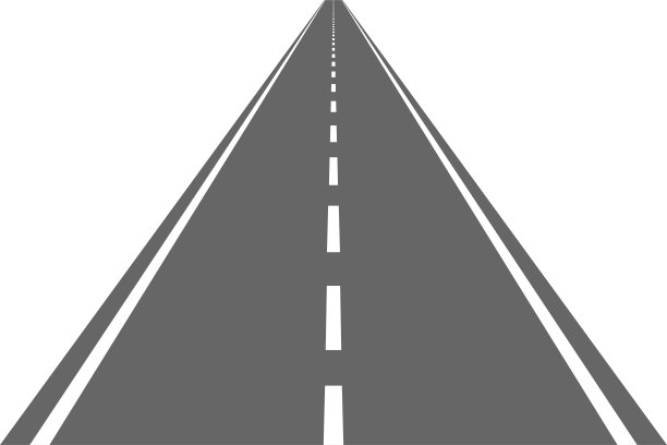 路，铺着沥青的街道。直公路、汽车运输高速公路。矢量图图片下载