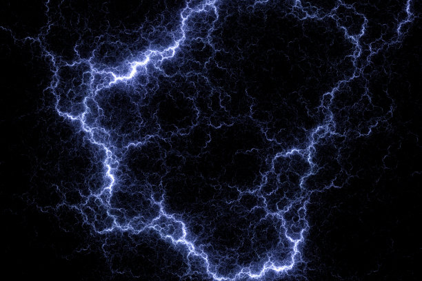 带电的乌云和闪电抽象背景图像图片下载
