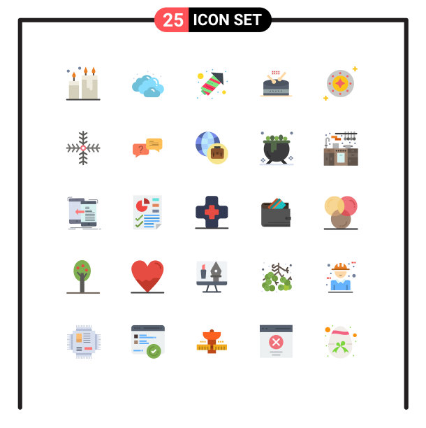 适用于网络和移动的25种通用平面颜色图片下载