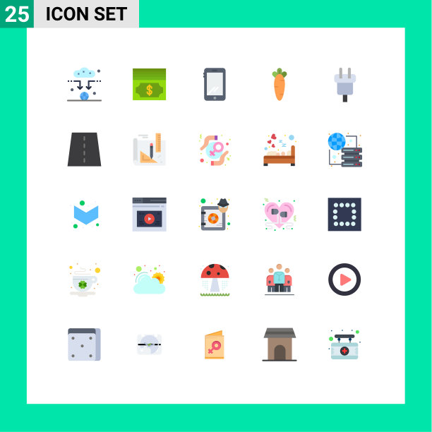 现代套25平色象形文字的图片下载