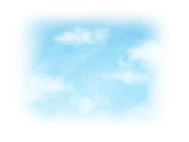 蓝色的天空和云彩的水彩画可爱的广场图片下载