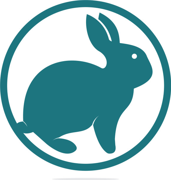 兔子标志设计图片下载