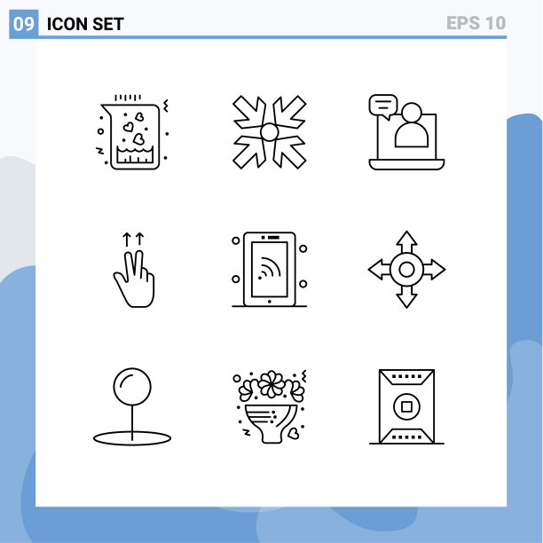 9创意图标现代标志和符号wifi图片下载