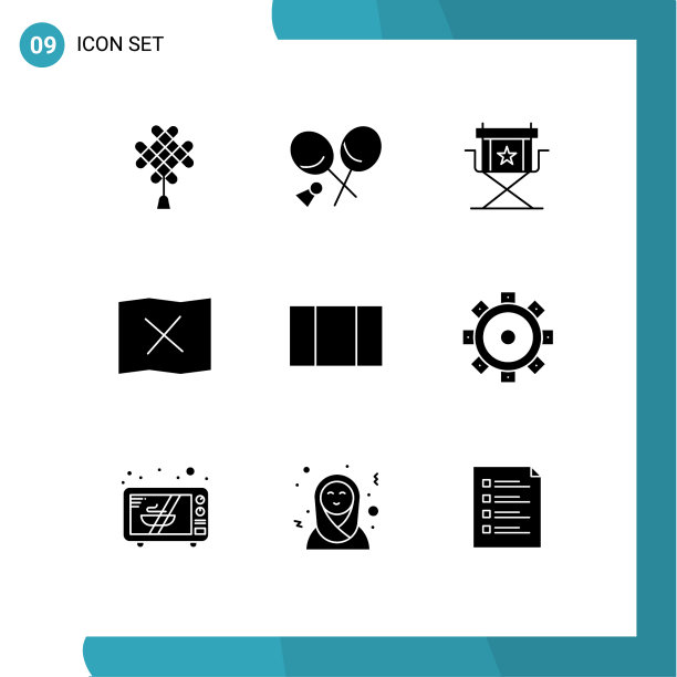 现代集9个立体象形文字之图片下载