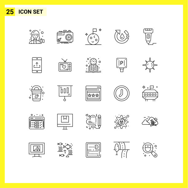 为网页和手机设置了25条通用线图片下载