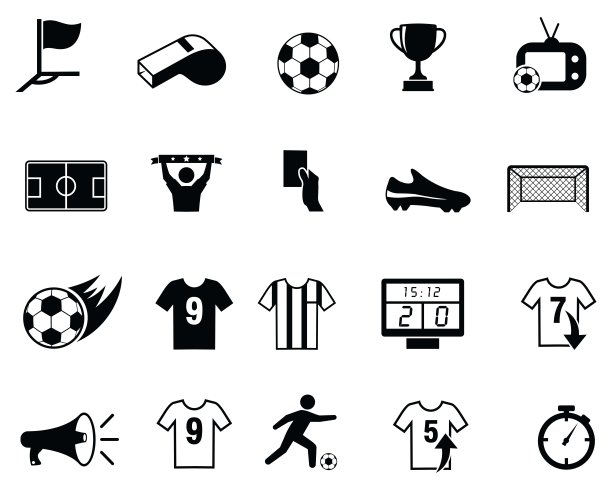 Cer体育图标集。矢量图图片下载