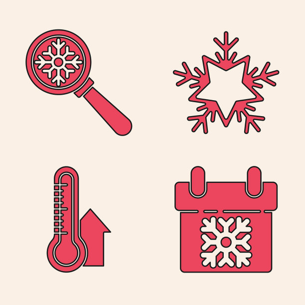 设置日历放大镜与雪花图片下载