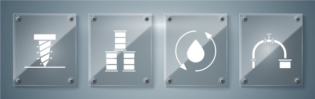 设置工业管路和阀油滴桶油图片下载