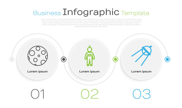 设行月球宇航员和卫星业务图片下载