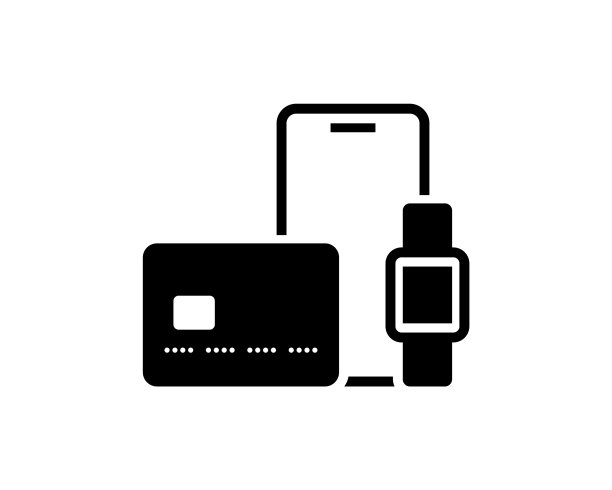 信用卡、手机和智能手表金融图片下载