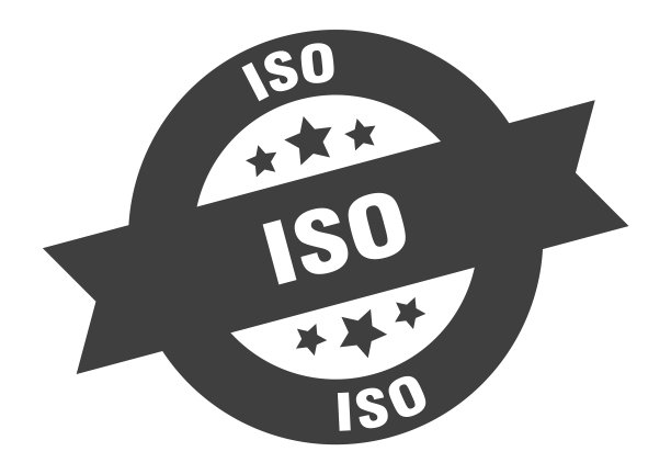 Iso标志圆丝带贴纸隔离标签图片下载