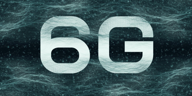 全新6G无线wifi互联网连接超链接通信背景连接，创新，高速，全球网络技术背景3d效果图渲染图片下载