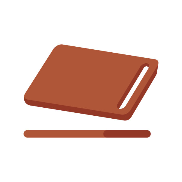 木砧板从上侧面和侧面隔离图片下载