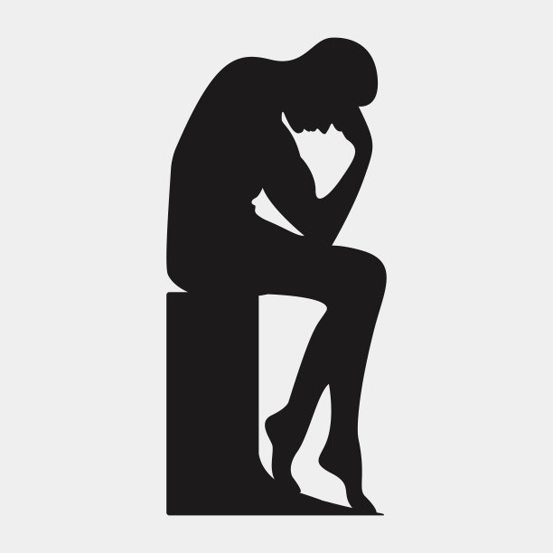 思想家轮廓图片下载