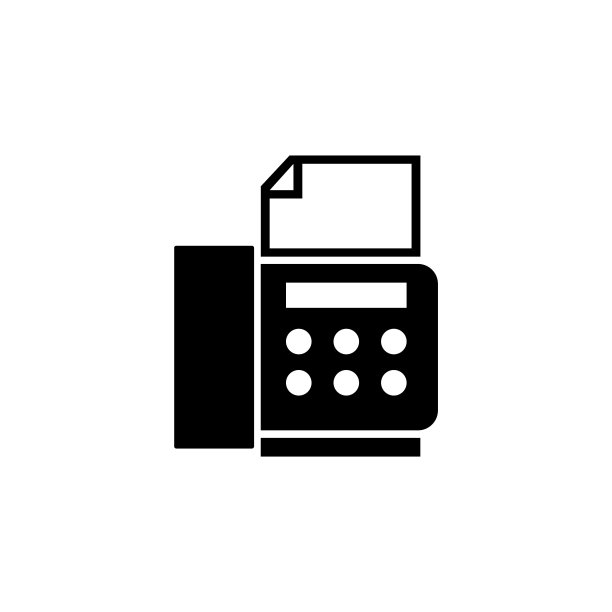 电话传真办公设备扁平图标图片下载