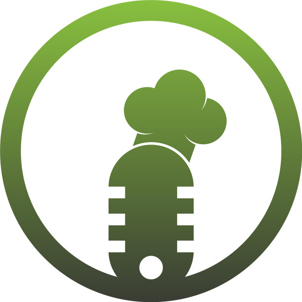 帽子厨师在播客图标标志图片下载