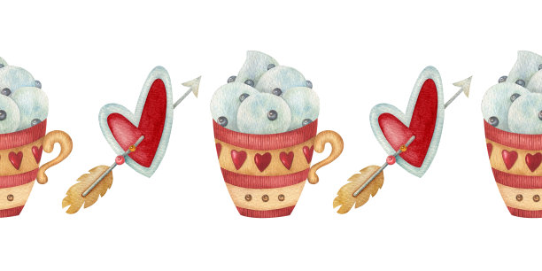 水彩边境图片下载