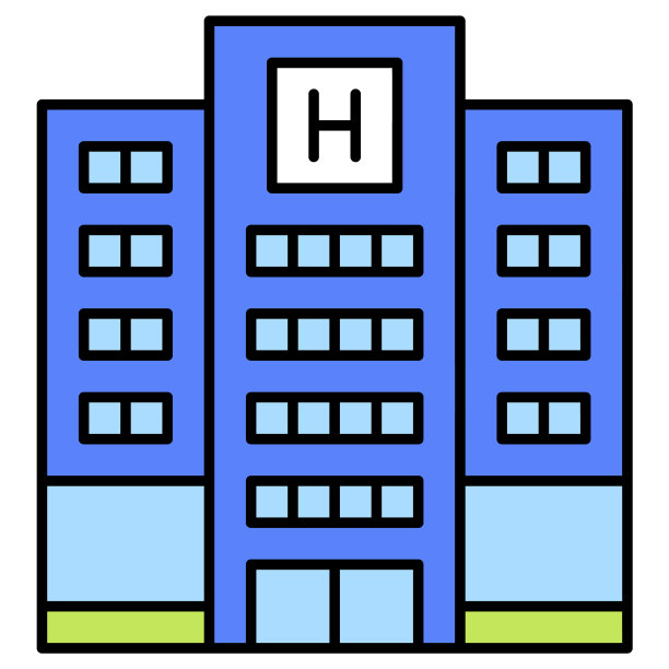 与夏季假期相关的酒店图标图片下载