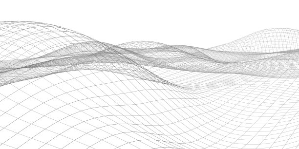 抽象数字连接结构线未来表抽象几何计算机人工智能粒子图案网络空间景观背景三维插图与剪切路径图片下载