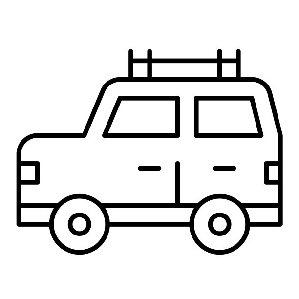 旅行车图标，与夏季假期相关图片下载