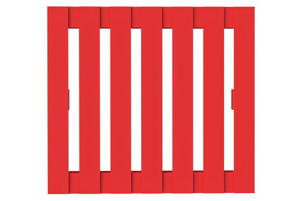 用于运输货物的托盘隔离在白色背景上。前视图。三维渲染图片下载