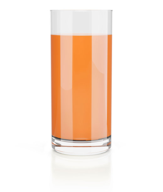 一杯孤立的胡萝卜汁图片下载