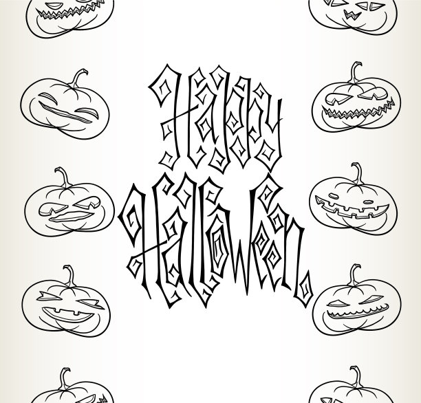 万圣节的贺卡图片下载