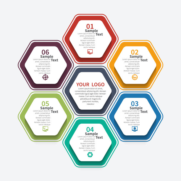 摘要三维纸质信息图业务模板图片下载