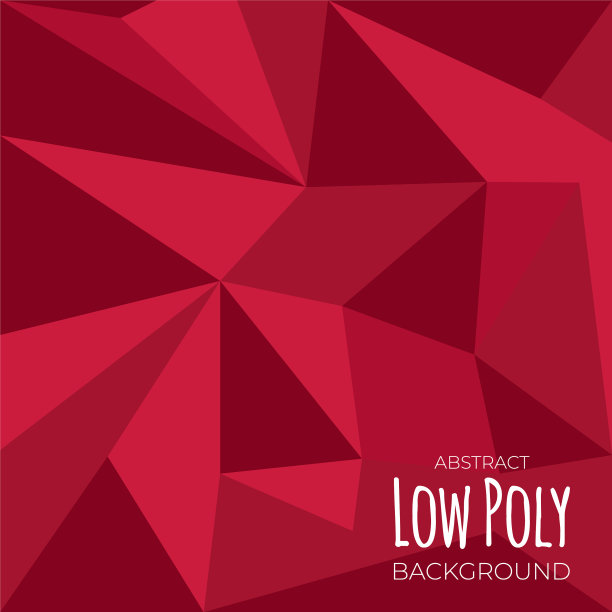 红黑多边形马赛克背景创意图片下载