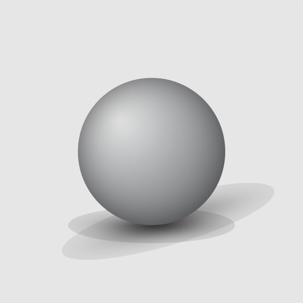 逼真的白色3d球在光的背景图片下载