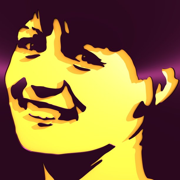 一个女性头部的剪影。图片下载