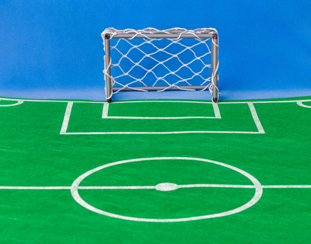 玩具足球场和大门图片下载