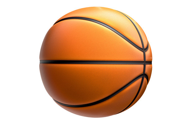 在白色背景上孤立的篮球图片下载
