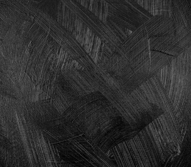 手工制作的。笔触黑色纹理抽象丙烯酸画布背景。图片下载