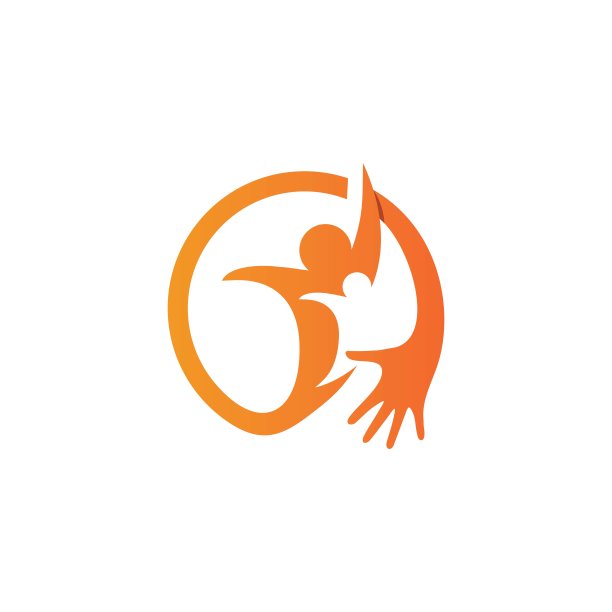 收养和社区护理标志模板，人标志，儿童矢量图标符号图片下载