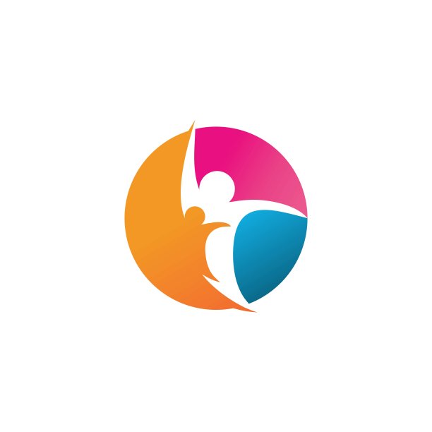 收养和社区护理标志模板，人标志，儿童矢量图标符号图片下载