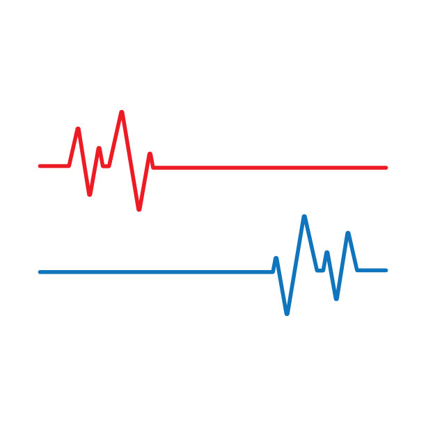 脉冲线插图模板图像图片下载