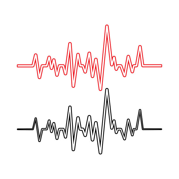 脉冲线插图模板图像图片下载