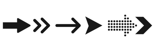 箭头的图标集。矢量图图片下载