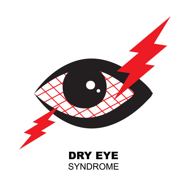 干眼症的标志，疲倦困倦的眼睛标志图片下载