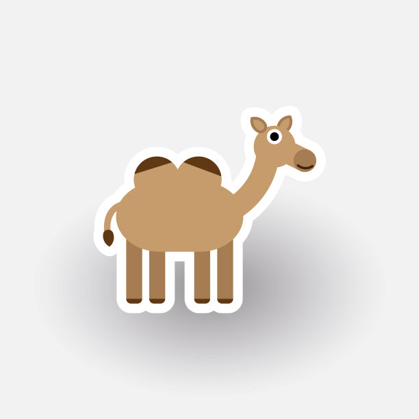 快乐骆驼卡通人物图片下载