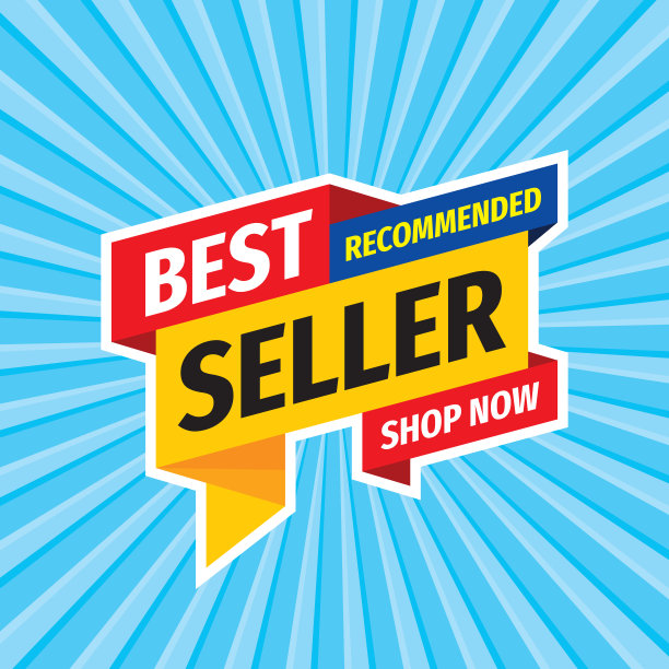 畅销书推荐-矢量布局概念插图。销售折扣旗帜。摘要广告宣传海报。射线背景。商店现在。平面设计元素。图片下载