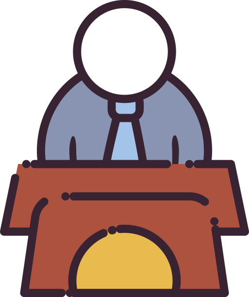 总裁站在领奖台上，线填造型图片下载