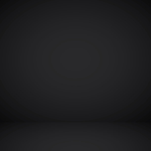 黑色全景工作室背景与白色辉光图片下载