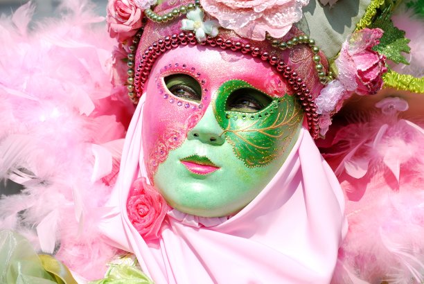 威尼斯狂欢节的面具图片下载